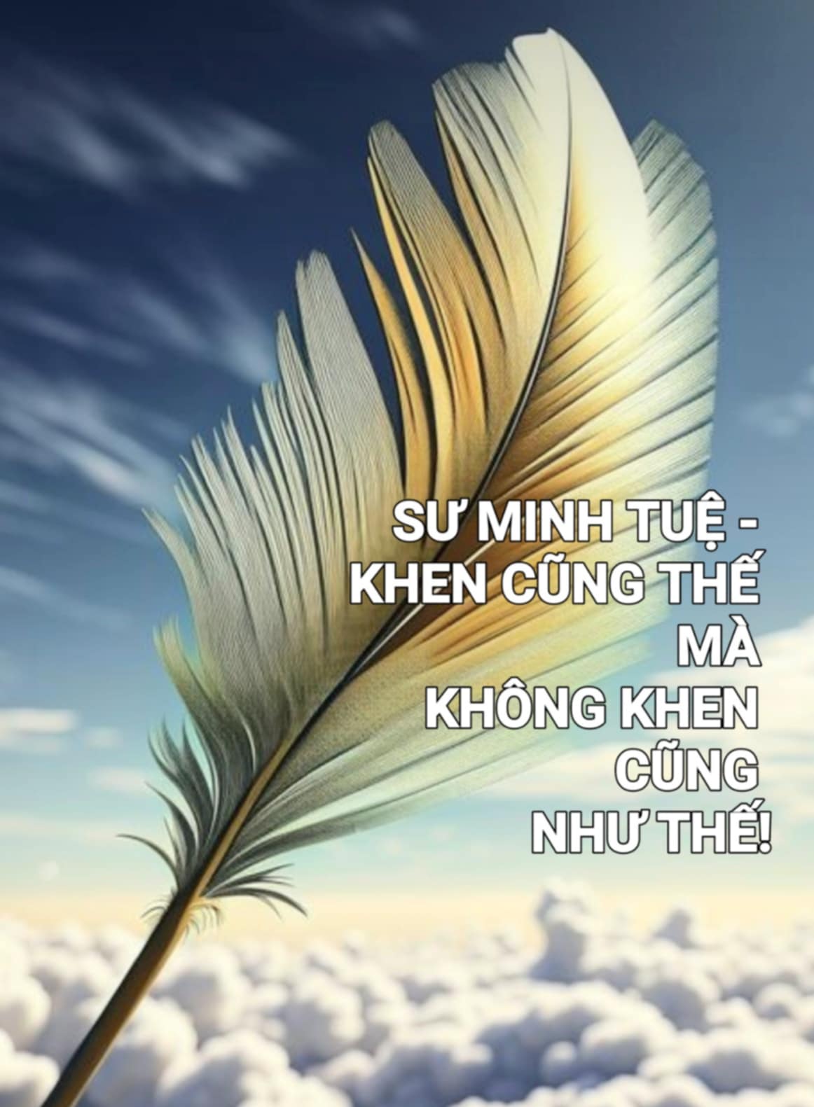 SƯ MINH TUỆ - KHEN CŨNG THẾ MÀ KHÔNG KHEN CŨNG NHƯ THẾ !